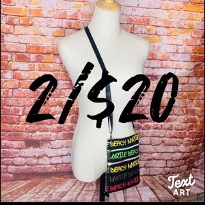 Robin Ruth Colorful Print Canvas Crossbody Bag